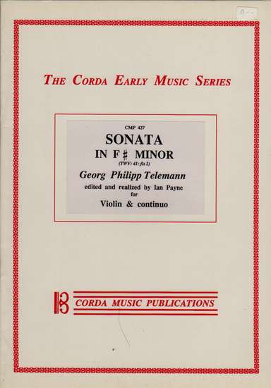 photo of Sonata in f sharp minor, TWV 41:fis 2