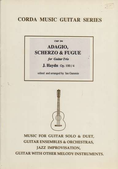 photo of Adagio, Scherzo, & Fugue, op. 100/4