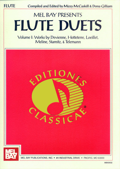 photo of Flute Duets, Vol. 1 Devienne, Hotteterre, Loeillet, Meline, Stamitz, & Telemann