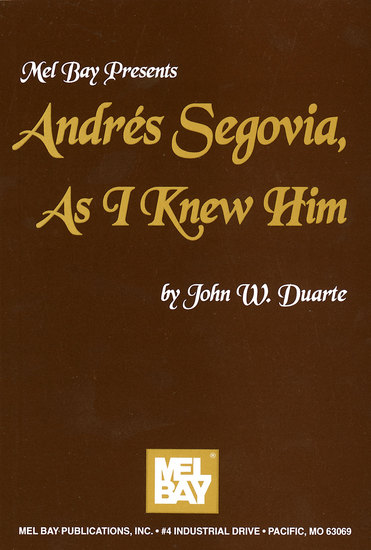 photo of Andrés Segovia, As I Knew Him
