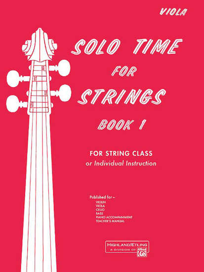 photo of Solo Time for Strings, Book 1, Viola