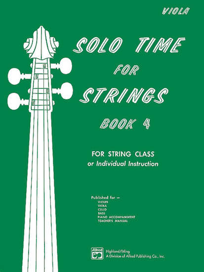 photo of Solo Time for Strings, Book 4, Viola