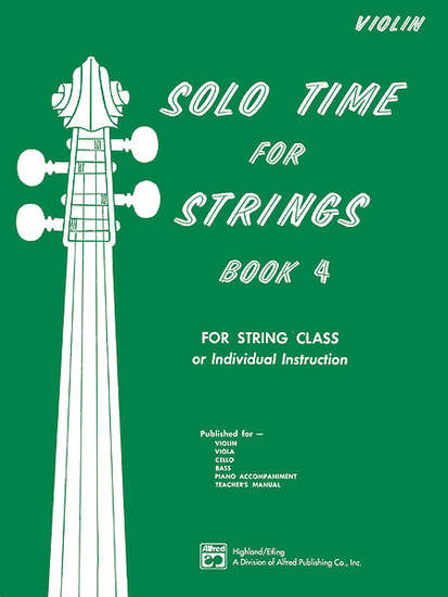 photo of Solo Time for Strings, Book 4, Violin