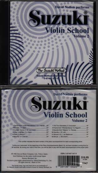 photo of Suzuki Violin School, Vol. 2, Nadien, CD