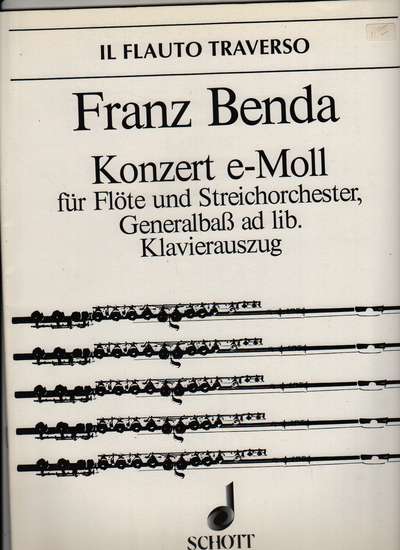 photo of Koncert e minor für Flöte und Streichorchester, flute