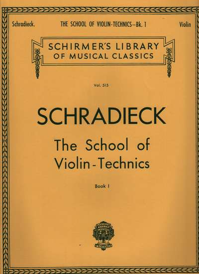 photo of The School of Violin-Technics, Book 1