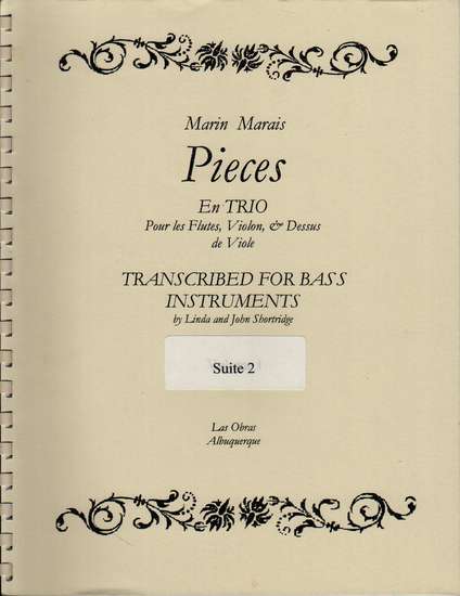 photo of Pieces en Trio, Suite 2 in d minor, transposed from suite g minor
