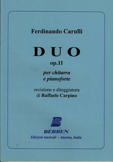 photo of Duo, Op. 11 per chitarra e pianoforte, rev.