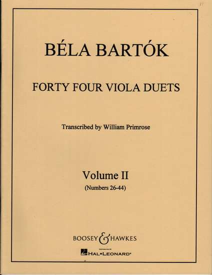 photo of Forty Four Viola Duets, Vol. II No. 26-44