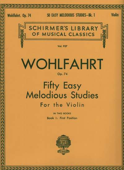 photo of Fifty Easy Melodious Studies for the Violin, Op. 74, Book I: First Position