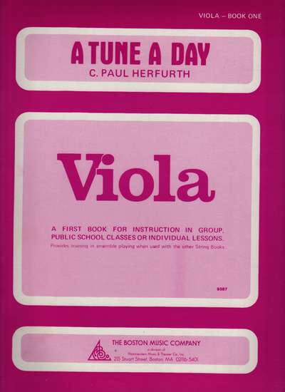 photo of A Tune A Day, Viola, Book One