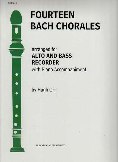 photo of Fourteen Bach Chorals, Alto Recorder