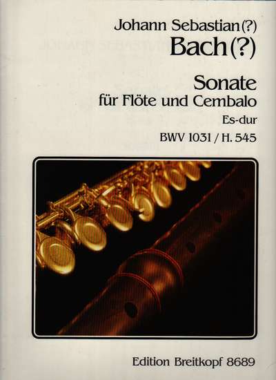 photo of Sonate für Flöte und Cembalo, Es-dur, BWV 1031/H. 545