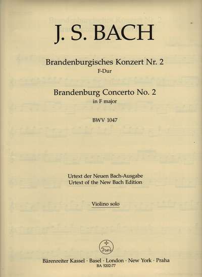 photo of Brandenburgisches Konzert Nr. 2, F-dur, BWV 1047 violin solo