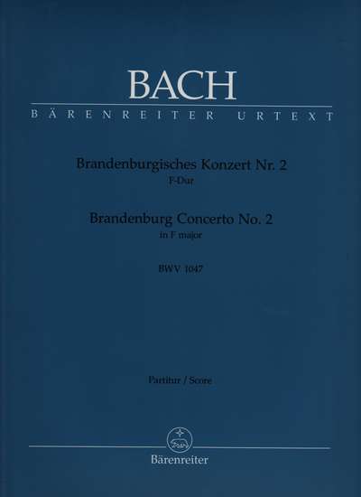 photo of Brandenburgisches Konzert Nr. 2, F-dur, BWV 1047 score