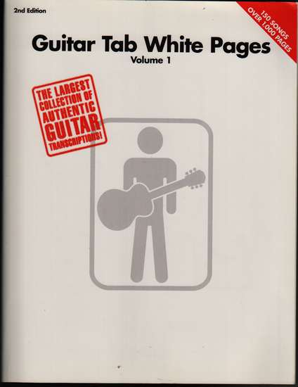 photo of Guitar TAB White Pages, Vol. 1, 150 song transcriptions, 1024 pp.