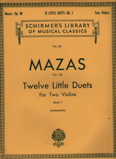 photo of Twelve Little Duets for Two Violins, Op. 38, Book I