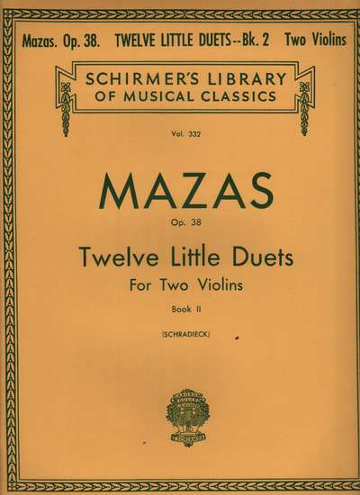 photo of Twelve Little Duets for Two Violins, Op. 38, Book II