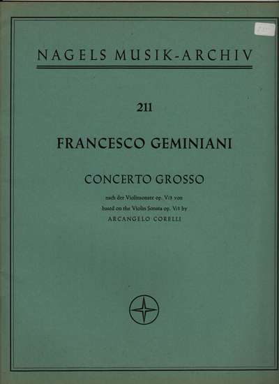 photo of Concerto Grosso based on the Violin Sonata op.V/3 by Corelli