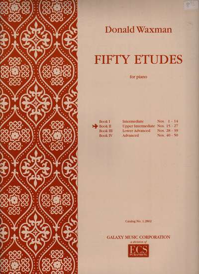 photo of Fifty Etudes for piano, Book II, No. 15-27