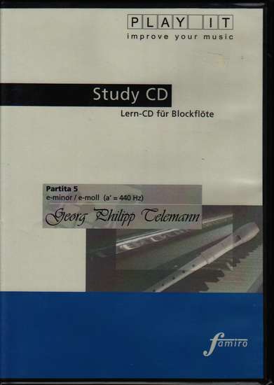 photo of Partita 5, e minor, TWV 41:e1 Study CD, Play It