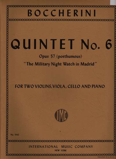 photo of Quintet No. 6, Op. 57 (posthumous) The Military Night Watch in Madrid