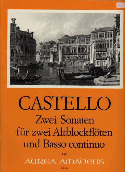 photo of Zwei Sonaten für zwei Altblockflöten und Bc, Libro Primo, Sonata I, Sonata II
