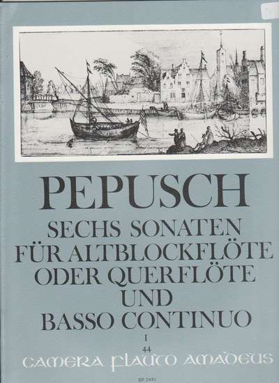 photo of Sechs Sonaten für Altblockflöte und Bc, Second Suite, Vol. 1, No. 1-3