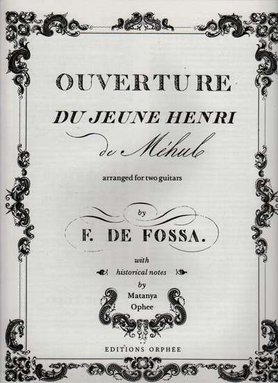 photo of Ouverture du Jeune Henri, facsimile
