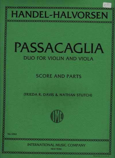 photo of Passacaglia, Duo for Violin and Viola, after Suite No. 7 in G minor