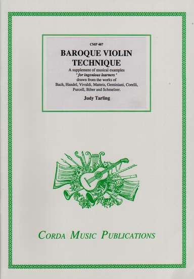 photo of Baroque Violin Technique, A supplement of musical Examples
