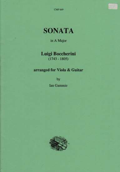 photo of Sonata in A Major arranged for Viola & Guitar