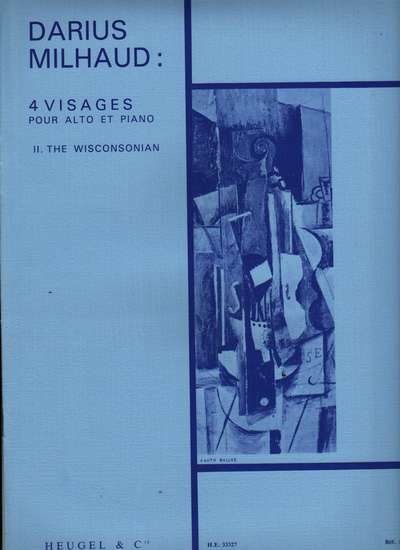 photo of 4 Visages pour Alto et Piano, 2. The Wisconsonian