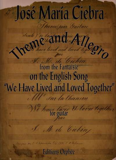 photo of Theme and Allegro from the Fantaisie on the English Song We Have Lived and Loved