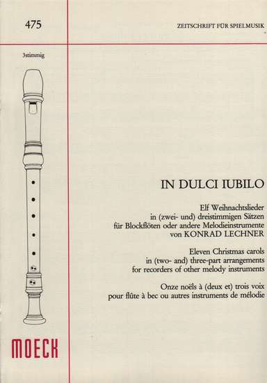 photo of In Dulci Jubilo, Eleven Christmas carols in two and three parts (1978)