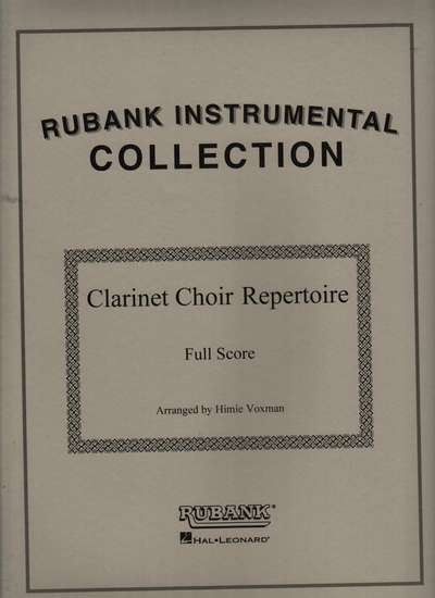 photo of Clarinet Choir Repertoire, Full Score