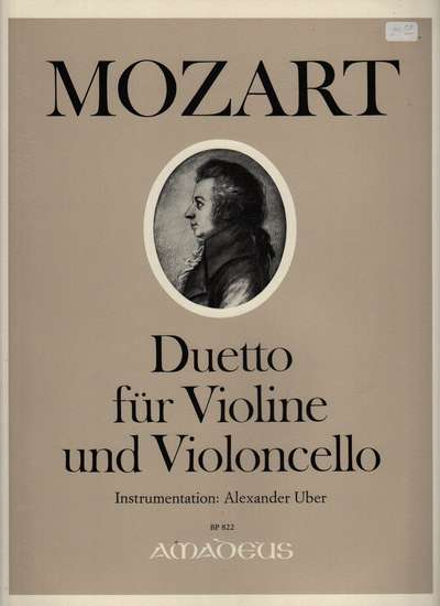 photo of Duetto für Violine und Violoncello KV 475/ KV 457