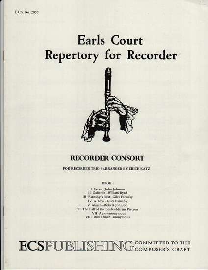 photo of Recorder Consort for Recorder Trio, Book I