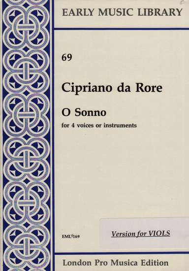 photo of O Sonno, Version for Viols
