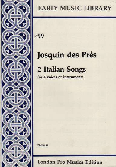 photo of 2 Italian Songs, Version for Viols