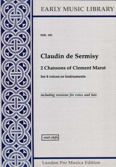 photo of 2 Chansons of Clement Marot, Version for Viols