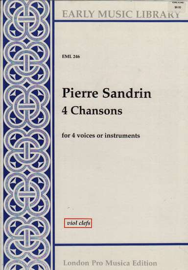 photo of 4 Chansons, Version for Viols