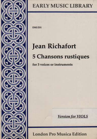 photo of 5 Chansons rustiques, Version for Viols