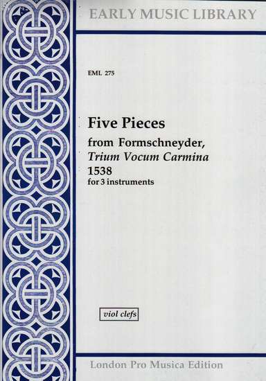photo of Five Pieces, from Trium Vocum Carmina, Version for Viols