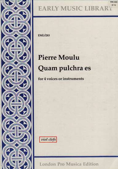 photo of Quam pulchra es, Version for Viols