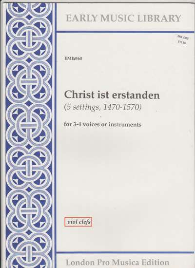 photo of Christ ist erstanden, 5 settings, Version for Viols