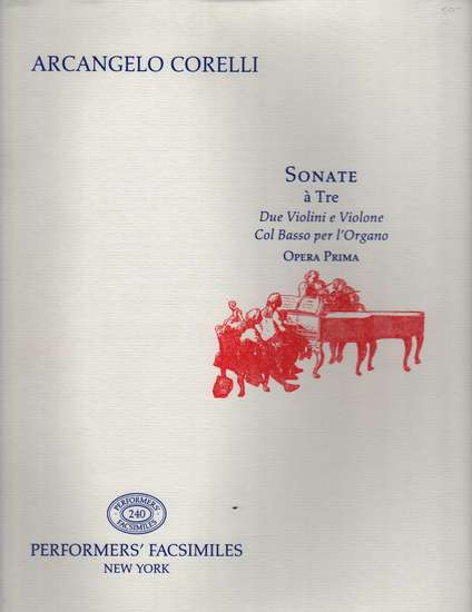 photo of Sonate à Tre, Opera Prima, facsimile
