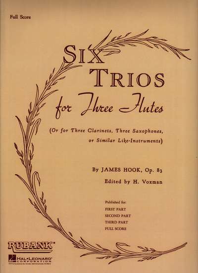photo of Six Trios for Three Flutes, Op. 83