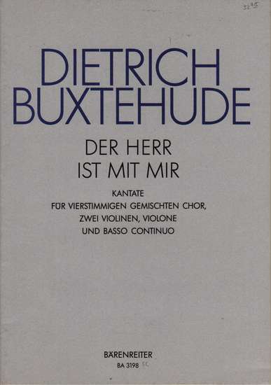 photo of Der Herr ist mit mir (Psalm 118:6-7) BuxWV 15, score and string parts