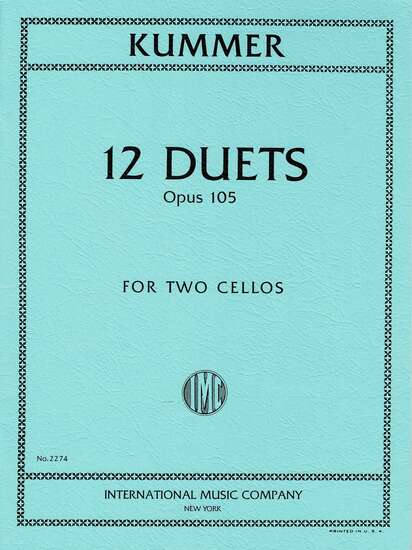 photo of 12 Duets, Opus 105 for Two Cellos